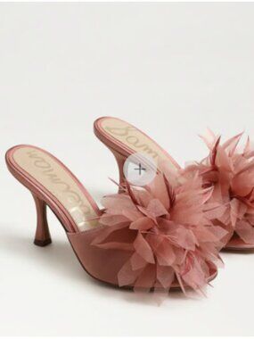 Pink Heel Pump Feather Shoe Jace Heel Sandal Sam Edelman